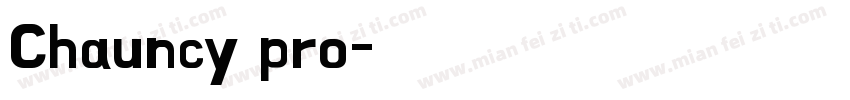 Chauncy pro字体转换